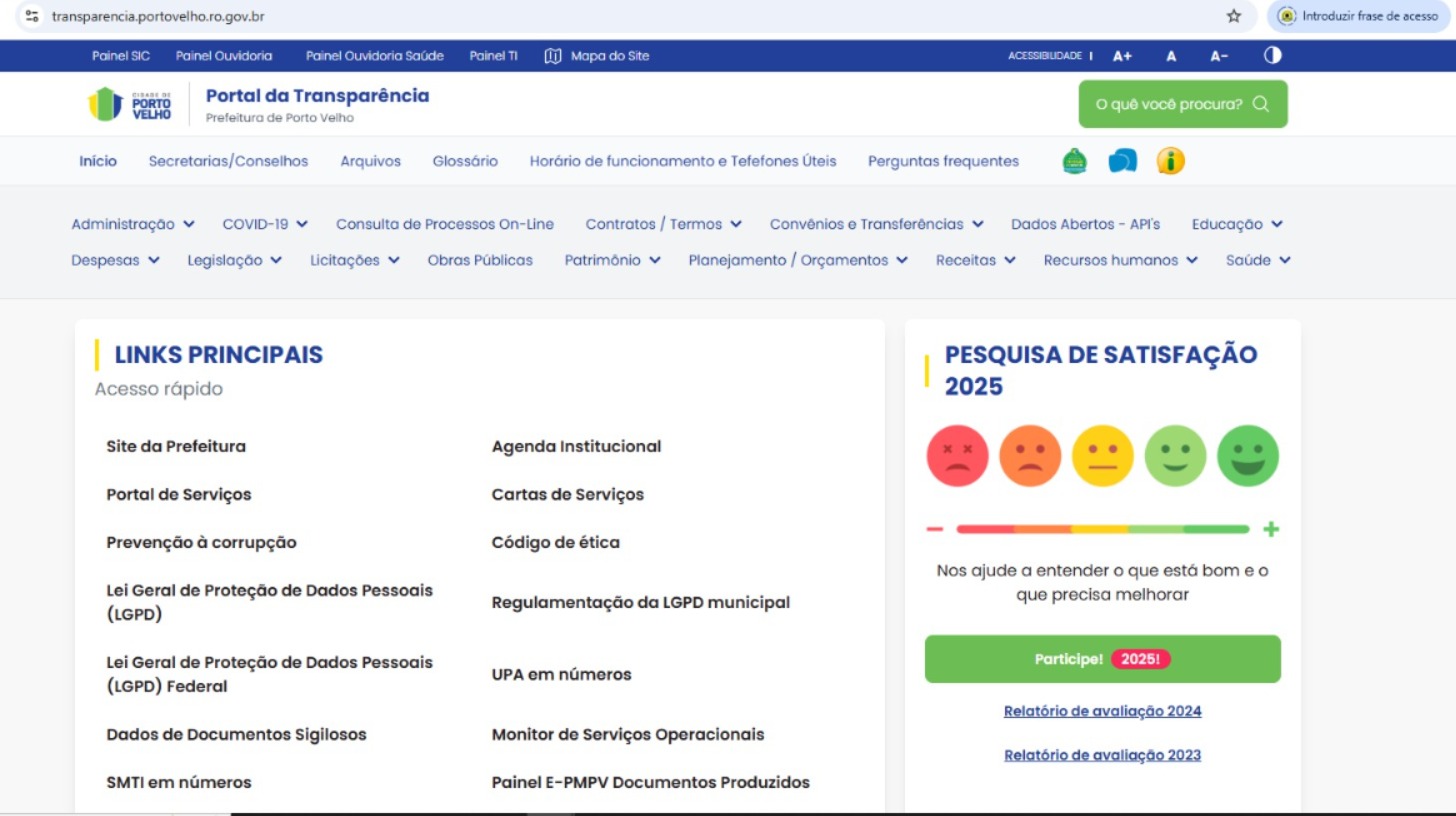 Prefeitura conquista 95,91 pontos e se consolida entre as mais transparentes do Brasil
