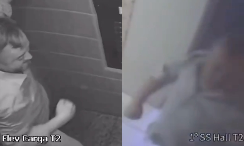 Em mais um ataque no elevador, empresário espanca a esposa com socos até ela cair; veja