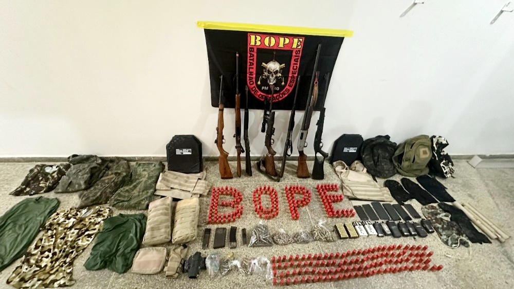 Polícia Militar apreende arsenal e captura suspeitos ligados à LCP em Rondônia