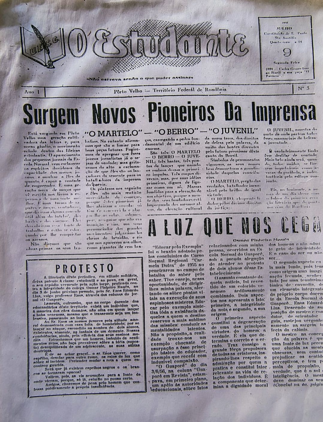 O Dia na História - compilação do jornalista Lúcio Albuquerque