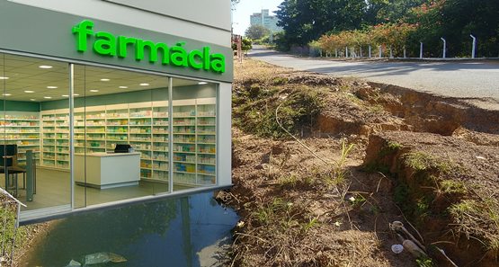 Enquanto saneamento agoniza na cidade, farmácias proliferam sob manto de mistério