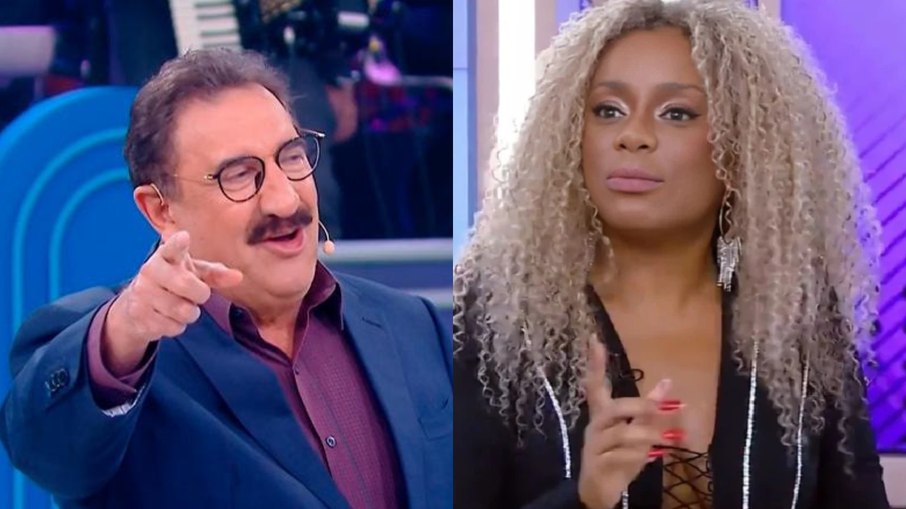 Apresentador Ratinho debocha de Cariúcha ao vivo por troca de beijos com filho de Gugu
