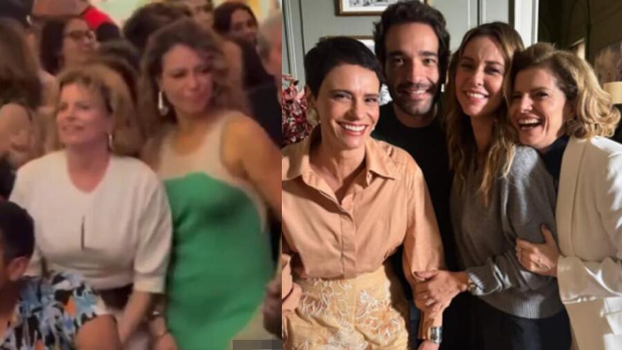 Atriz Paolla Oliveira aparece bêbada durante aniversário de Humberto Carrão da novela
