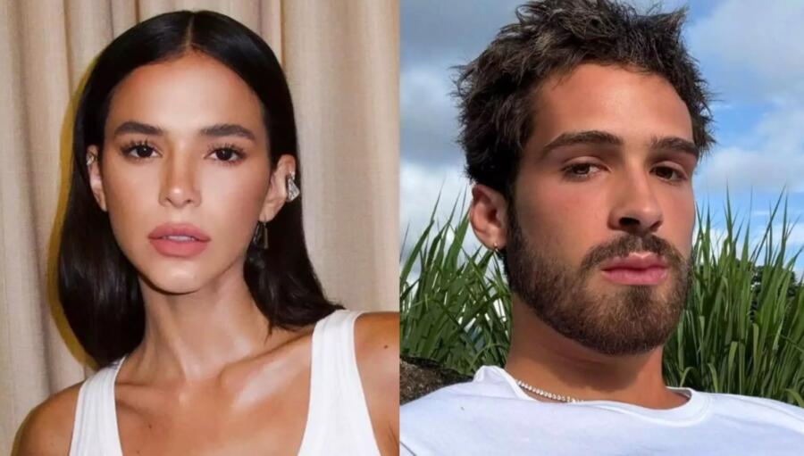Bruna Marquezine e João Guilherme são flagrados em clima de intimidade em restaurante
