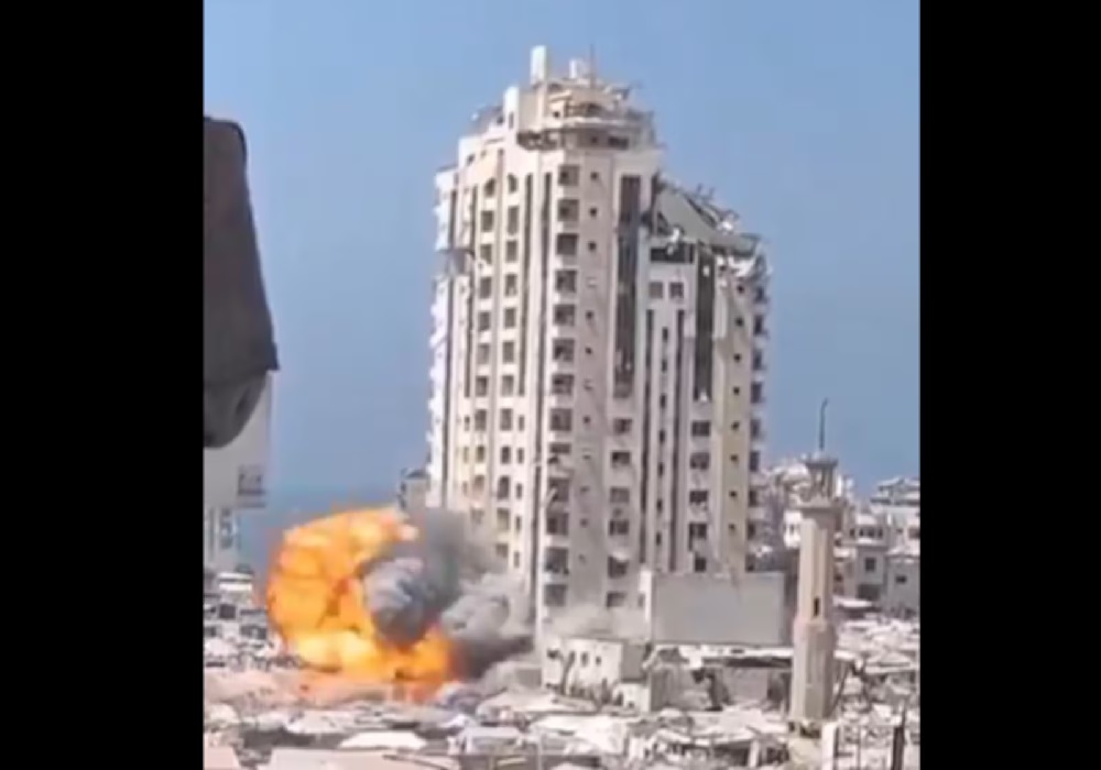 Israel ataca edifício na Cidade de Gaza apontado como base de terroristas do Hamas
