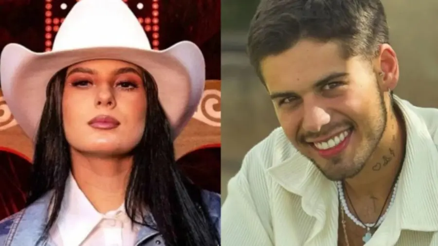 Zé Felipe usa chapéu rosa e aumenta rumores de romance com a cantora Ana Castela
