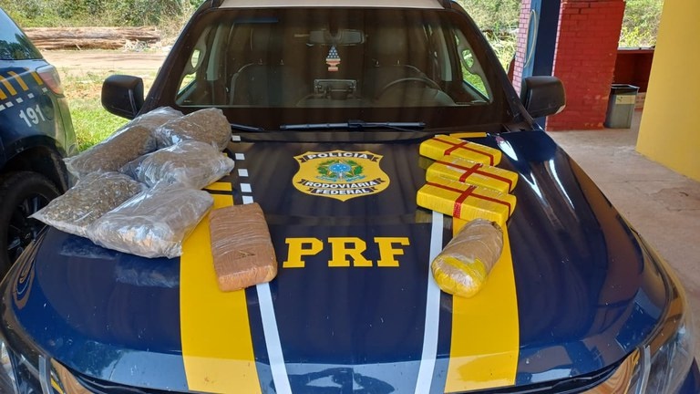PRF/RO apreende 11 kg de drogas transportados por adolescente em Porto Velho
