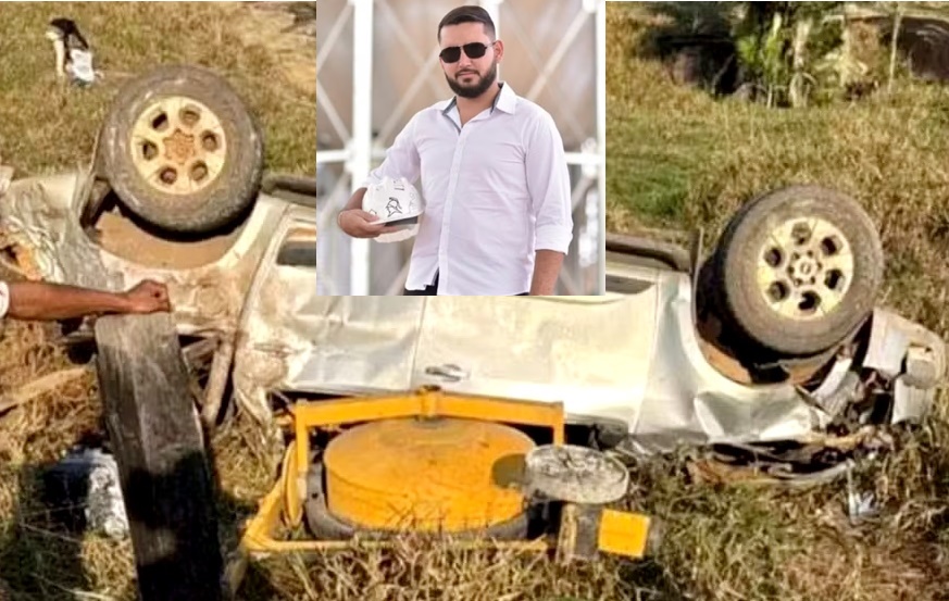 Engenheiro civil morre após caminhonete capotar na BR-421 em RO