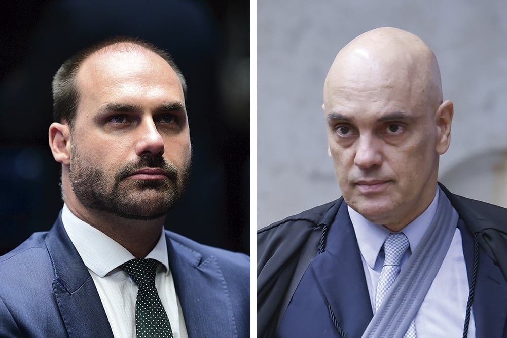 Eduardo Bolsonaro chama denúncia de "fajuta" e PGR de "lacaio de Moraes"
