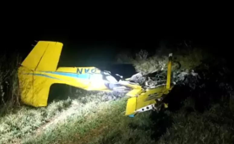 Avião de pequeno porte cai no Pantanal e deixa 4 mortos na noite de terça-feira, 23
