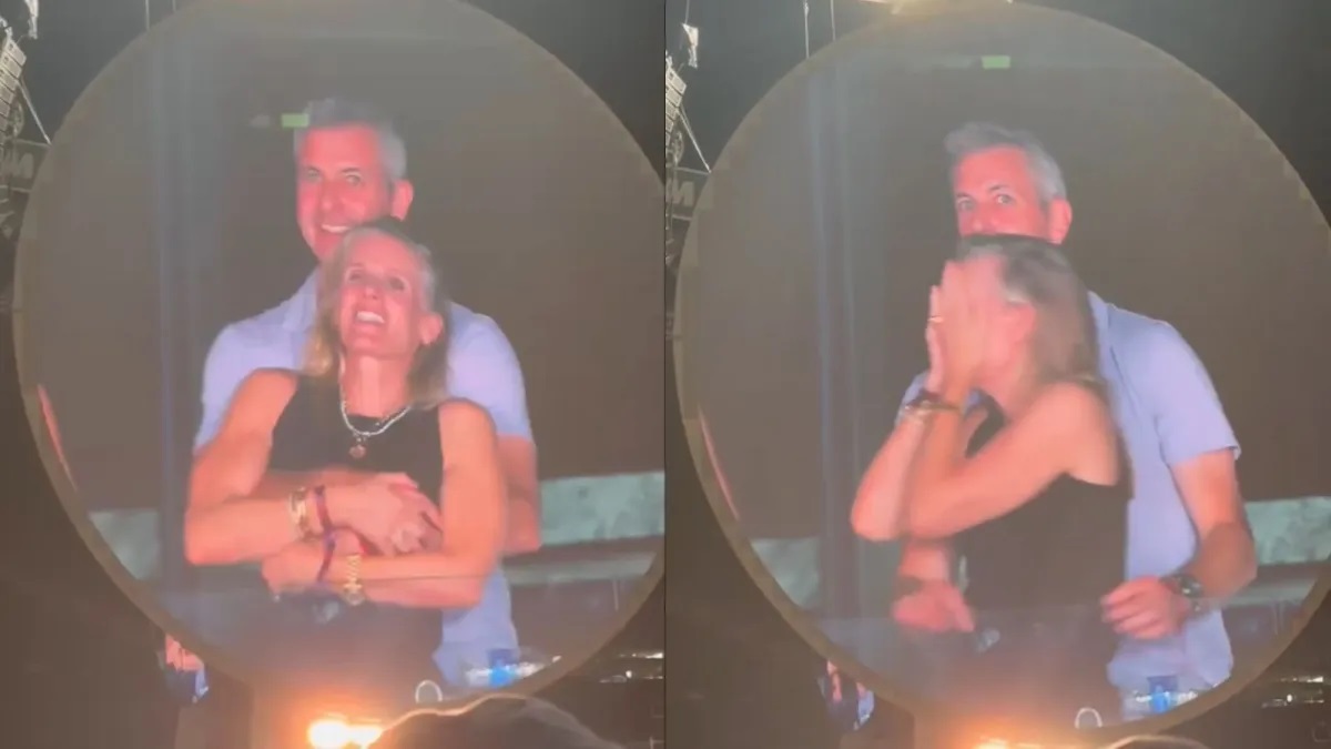 Marido de executiva também estava no show do Coldplay com outra mulher
