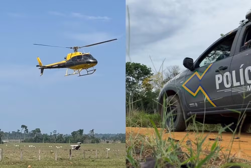 Operação retira invasores da Floresta Nacional do Bom Futuro, na Amazônia

