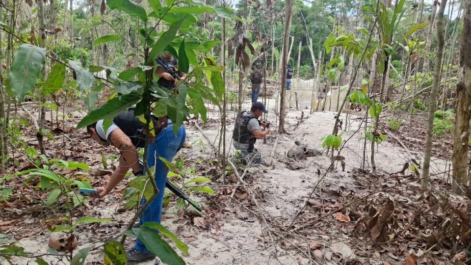 Ossada humana é encontrada em garimpo ilegal na Reserva do Jamari