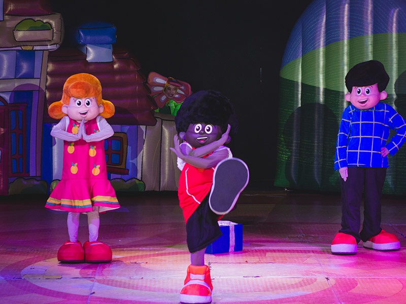 Show infantil 3 Palavrinhas é um dos destaques do dia voltado ao público infantil