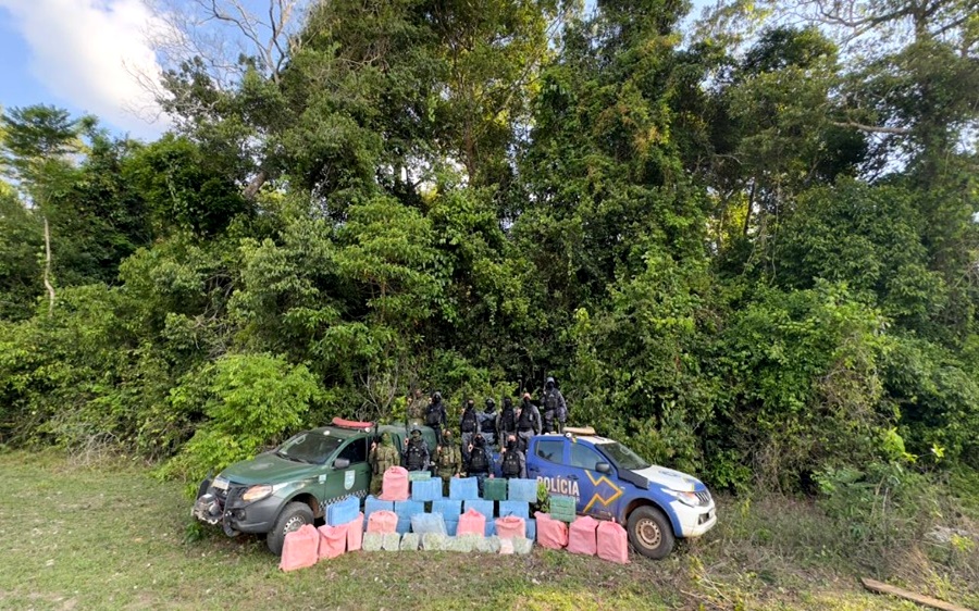 Polícia Militar tira 900 kg de cocaína de circulação em Rolim de Moura