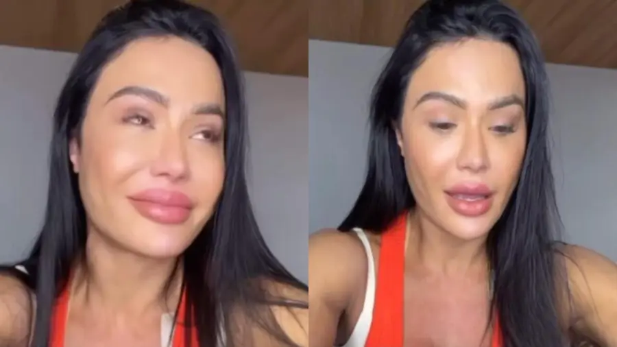 Influencer Gracyanne Barbosa desabafa e chora ao falar de recuperação após cirurgia

