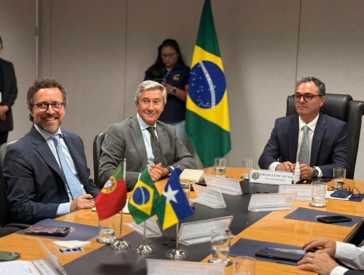 Vice-governador Sérgio Gonçalves participa de agenda diplomática com embaixador de Portugal