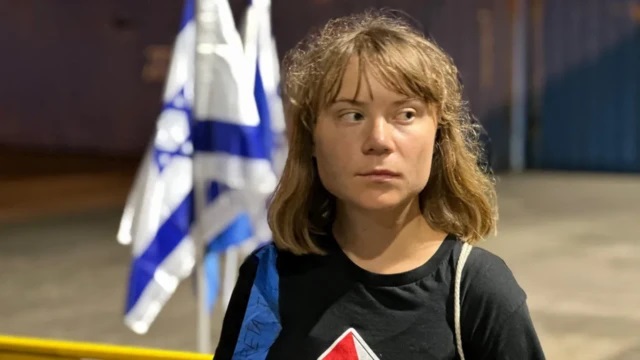 Ativista Greta Thunberg é deportada de Israel após ser detida em flotilha para Gaza

