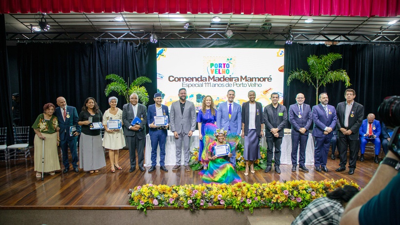No aniversário de Porto Velho, corregedor Gilberto Barbosa recebe comenda Madeira Mamoré