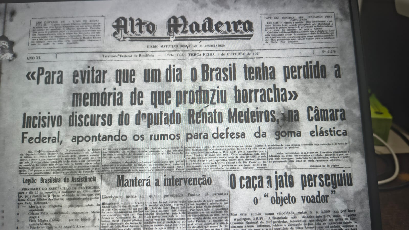 O Dia na História - compilação do jornalista Lúcio Albuquerque
