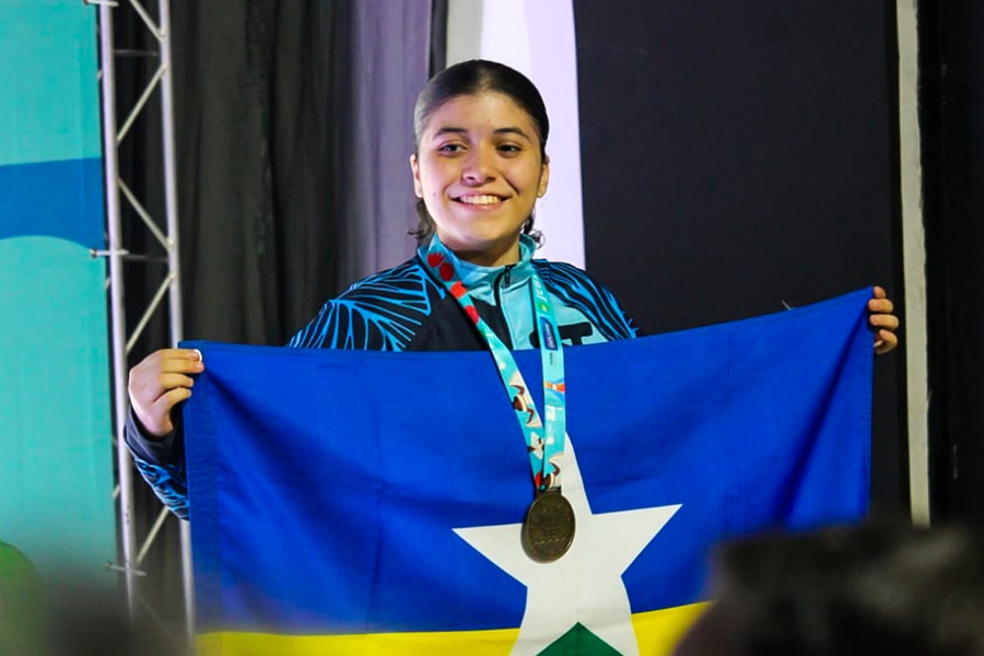 Estudante de 13 anos conquista 1º bronze para RO nos Jogos Escolares Brasileiros 2025
