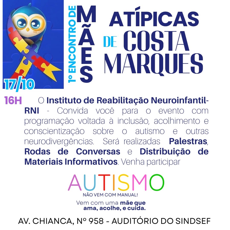 Evento em Costa Marques promove inclusão e acolhimento para mães atípicas