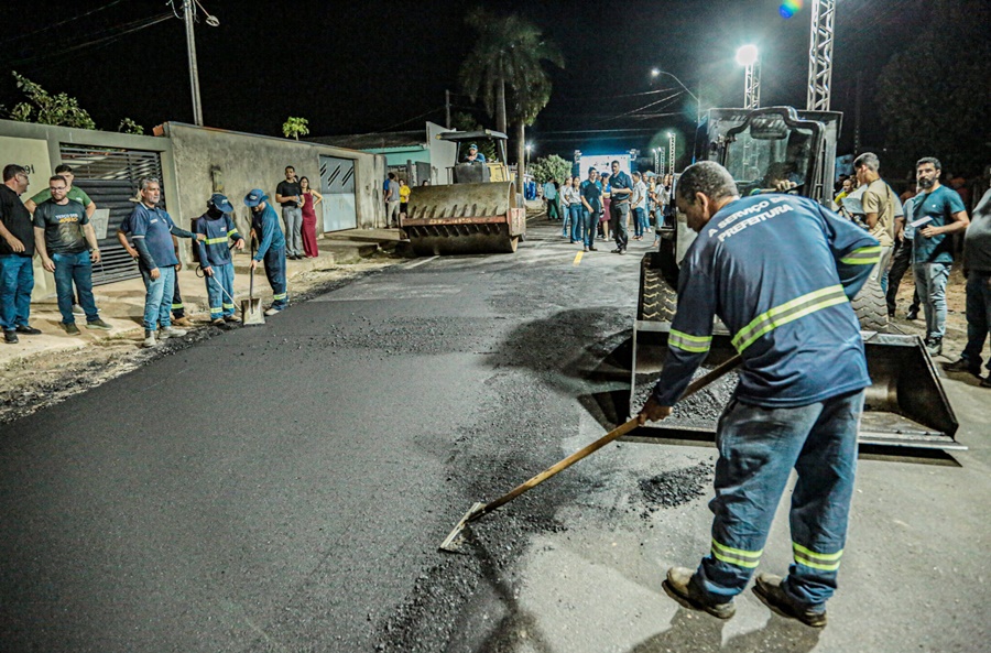 Governo de RO impulsiona ampliação das obras de asfalto desenvolvidas no município de Ji-Paraná