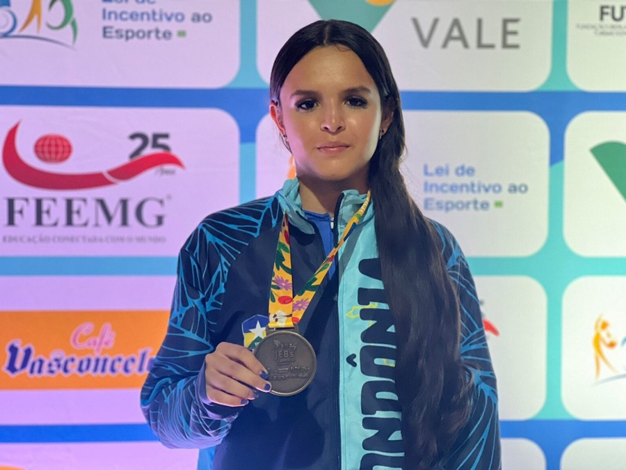 Atleta rondoniense conquista duas medalhas de bronze nos Jogos Escolares2025