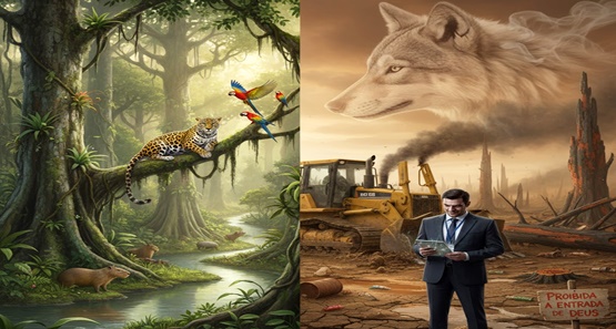 Amazônia: entre o leilão, o homem, o lobo e o lucro