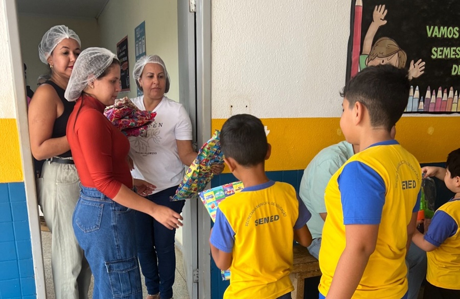 Ação solidária promove momentos de diversão e alegria para crianças da zona rural de Porto Velho