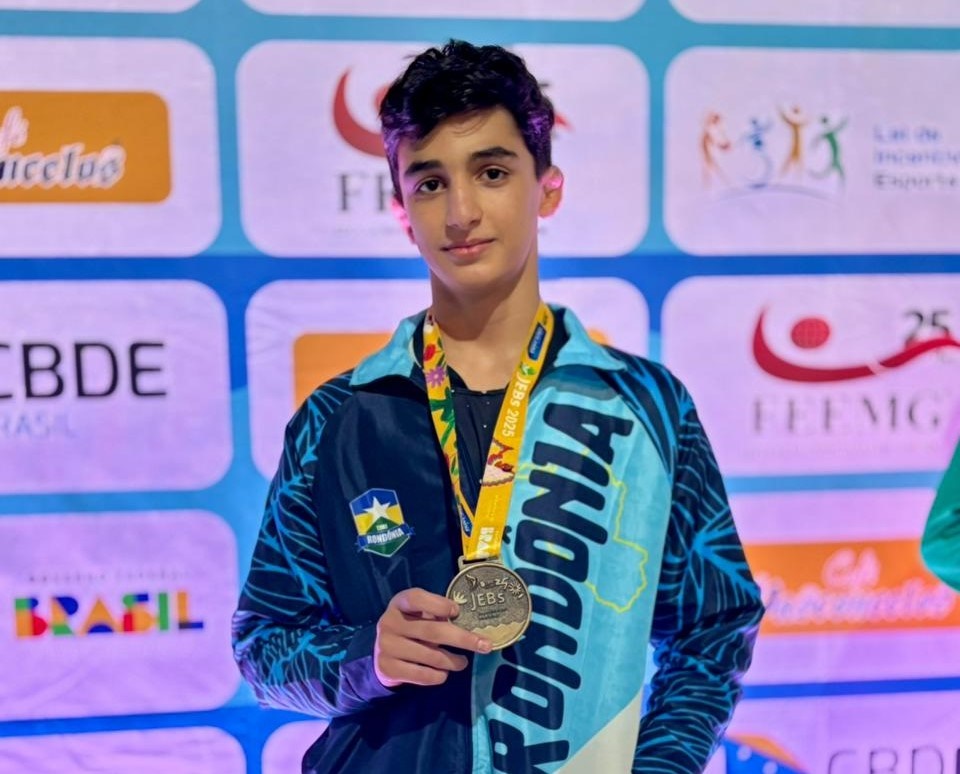 Estudante-atleta do Irã conquista medalha de bronze para RO nos Jogos Escolares Brasileiros