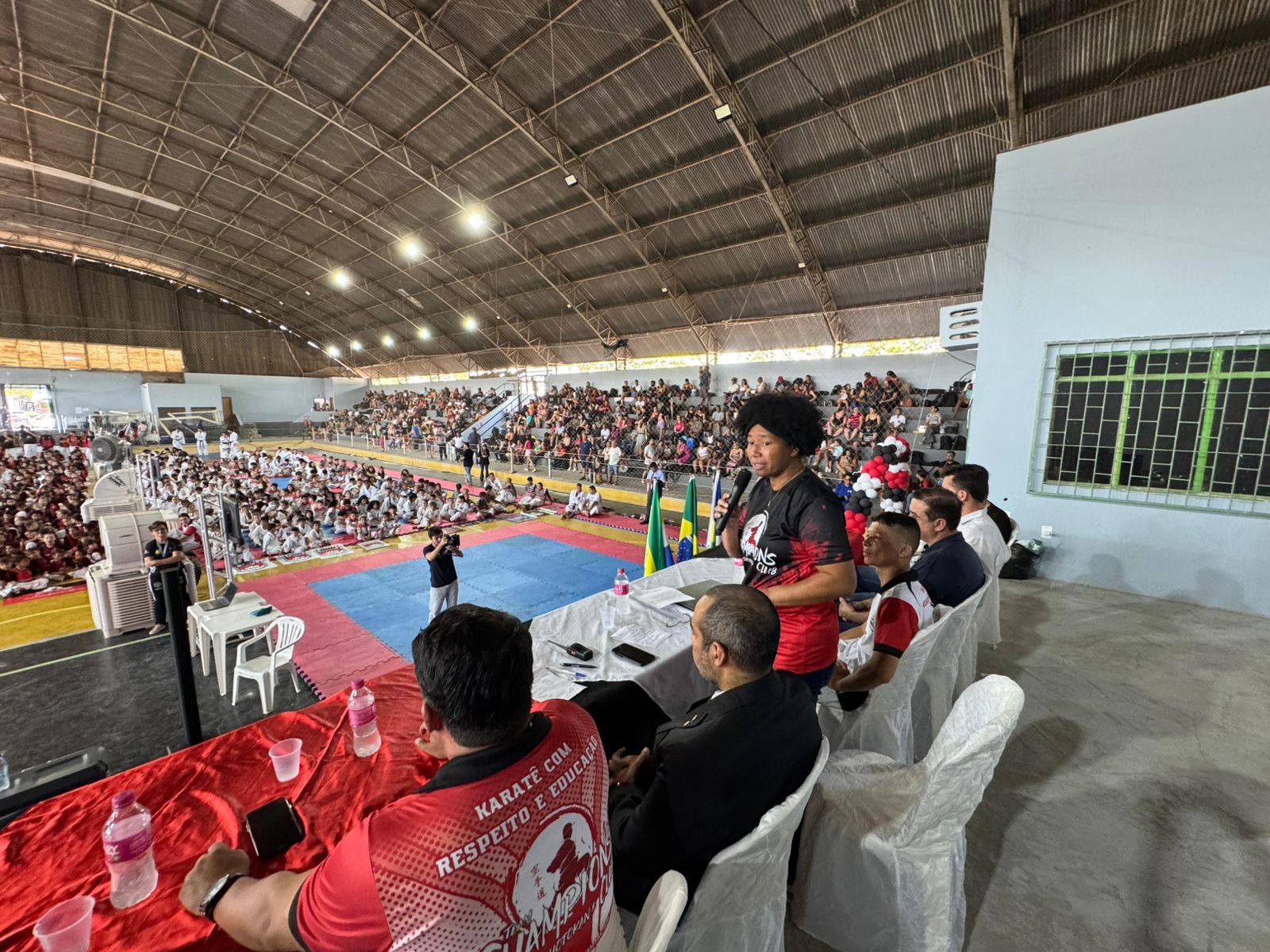 Deputada Silvia Cristina faz a abertura da 1ª Copa Champions Club de Karatê Interestilos em Vilhena
