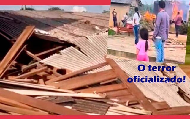 Funai comanda queima e destruição de casas de produtores pobres
