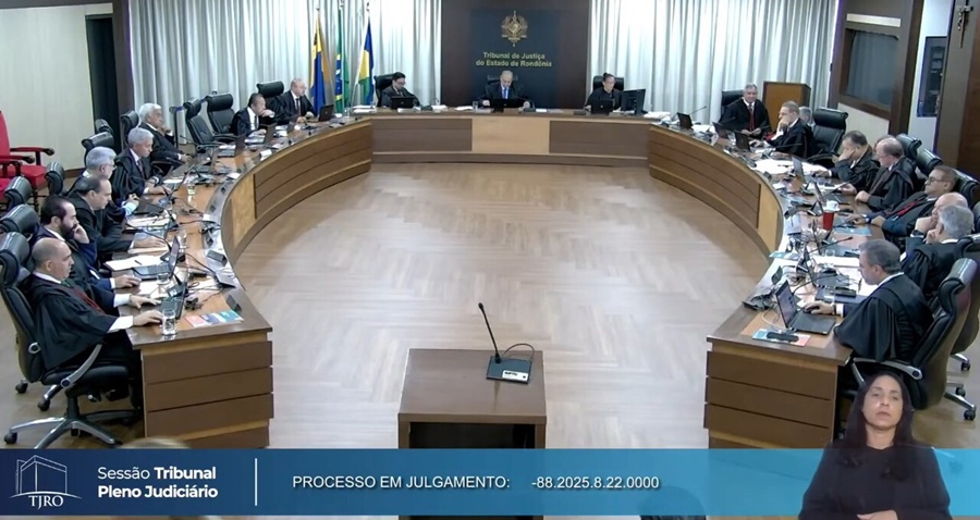 TJ declara inconstitucional emenda que autorizava governador de RO a exercer mandato remotamente