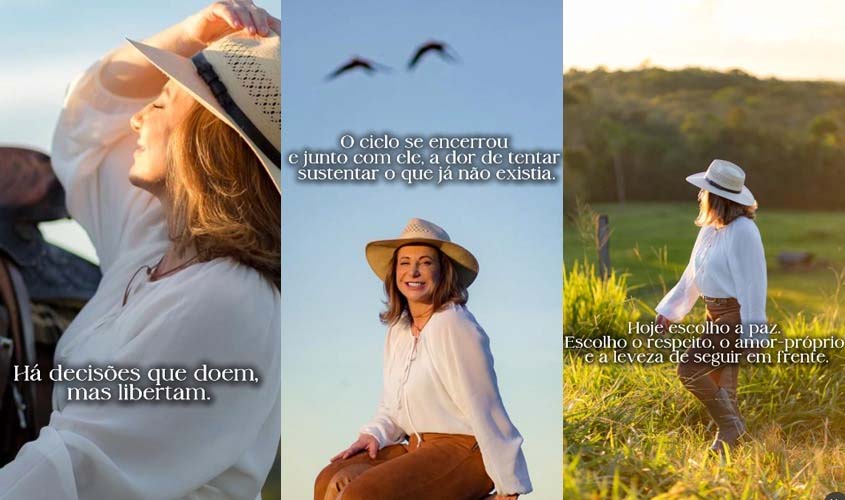 Jaqueline Cassol anuncia fim do casamento com Luiz Paulo, secretário de Agricultura de RO
