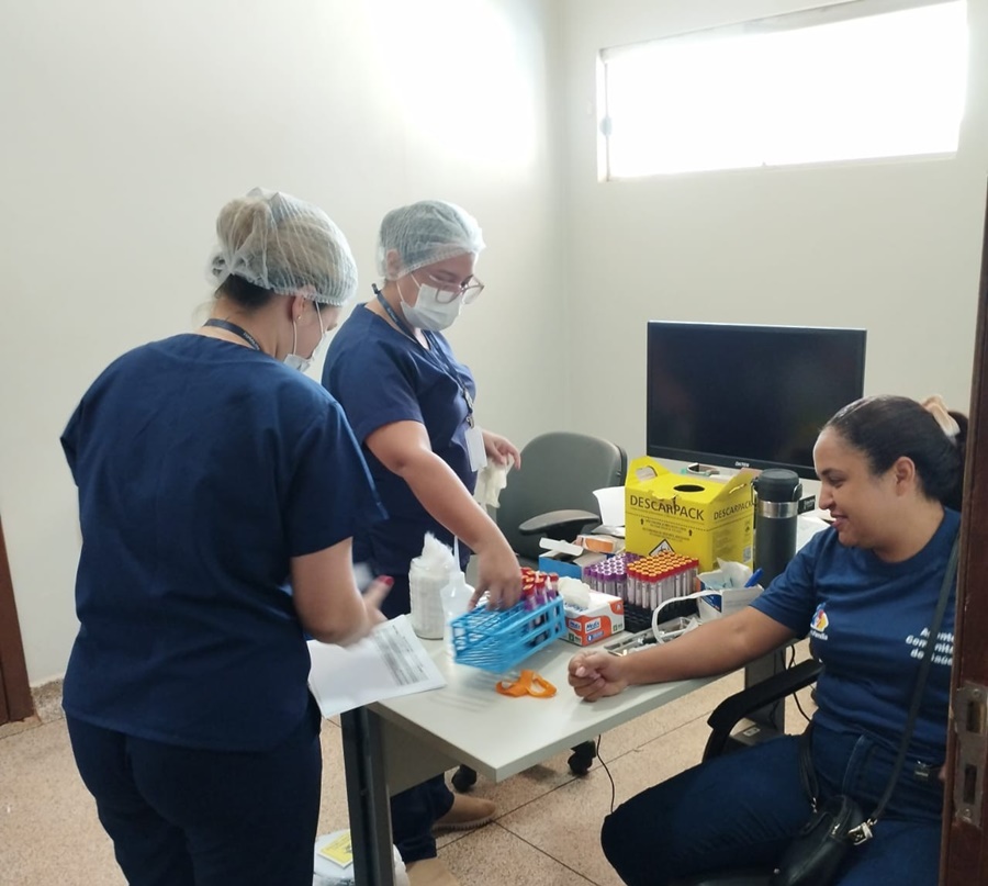 Servidores da saúde dos distritos de Porto Velho passam por exames periódicos