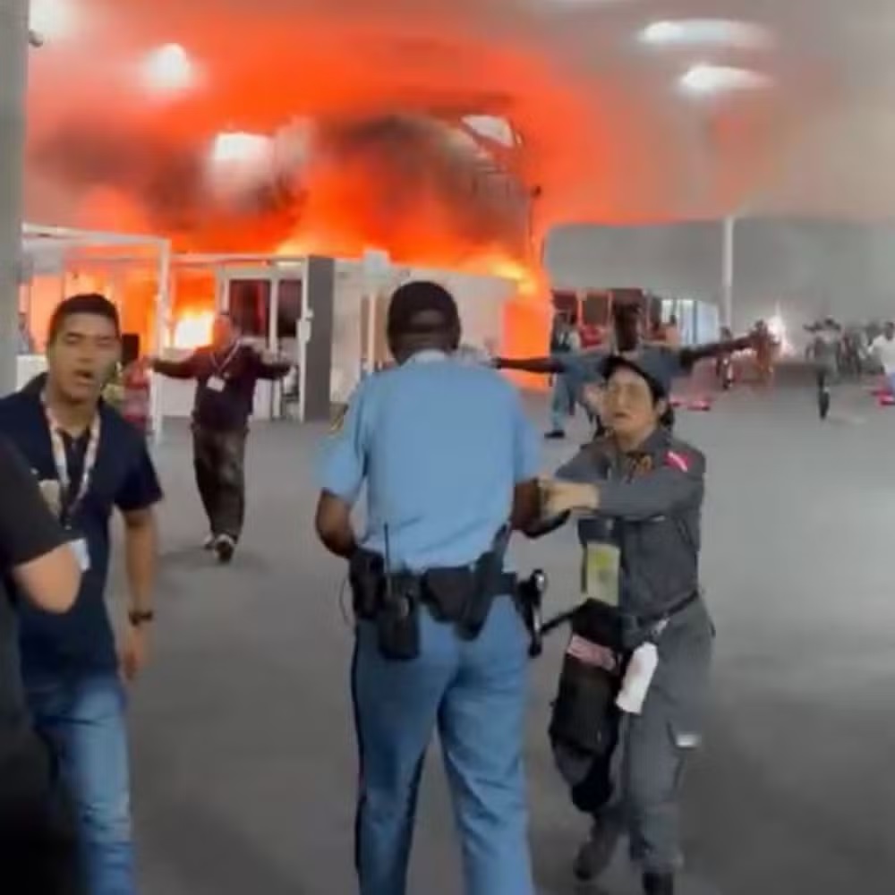 'Foi assustador', diz indigenista de RO que presenciou incêndio na COP30; veja VÍDEO
