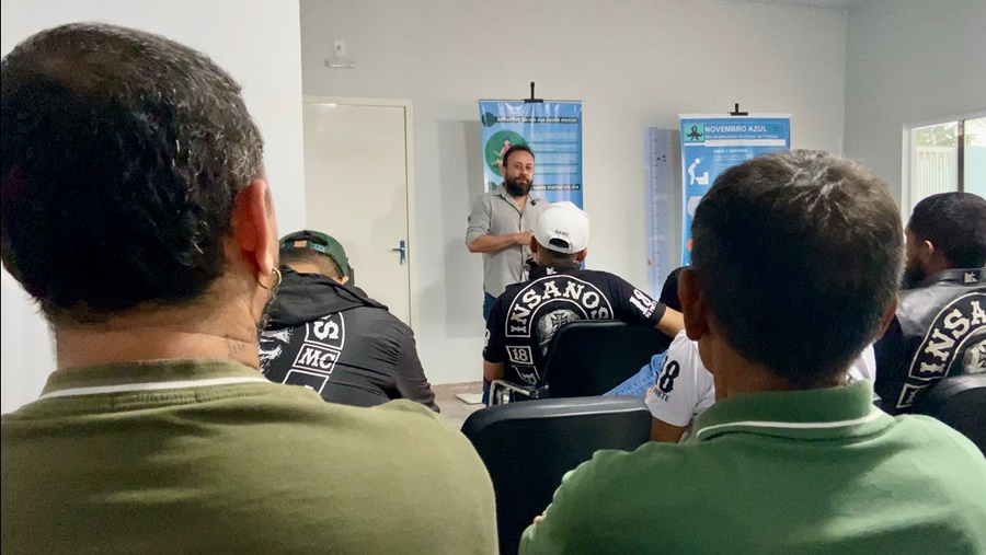 Ação reúne motociclistas na USF Três Marias e reforça importância do exame de próstata