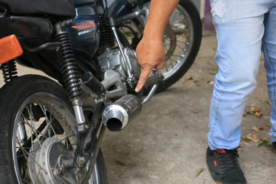 Escapamento barulhento pode render multa pesada em Porto Velho