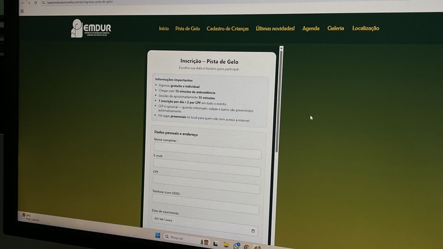 Inscrições para a pista de gelo já estão abertas e diversão começa no sábado (29)