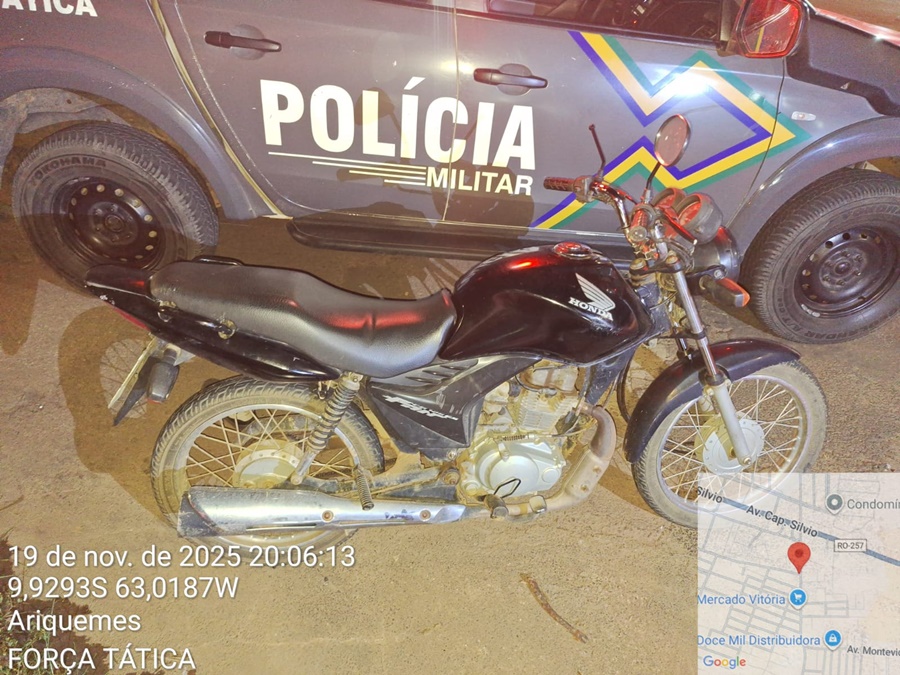 Polícia Militar intercepta motociclista e apreende entorpecente durante patrulhamento
