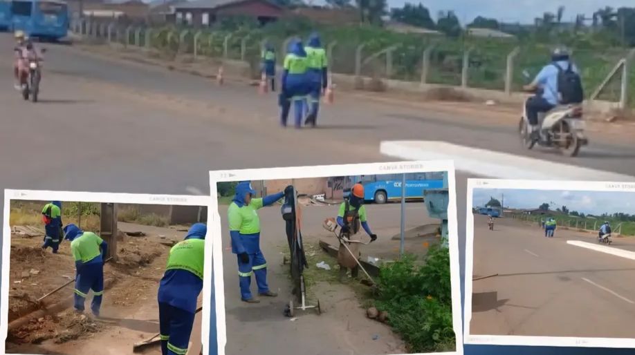 SEMUSB atende solicitação do vereador Dr. Júnior Queiroz e realiza limpeza na Avenida Mamoré