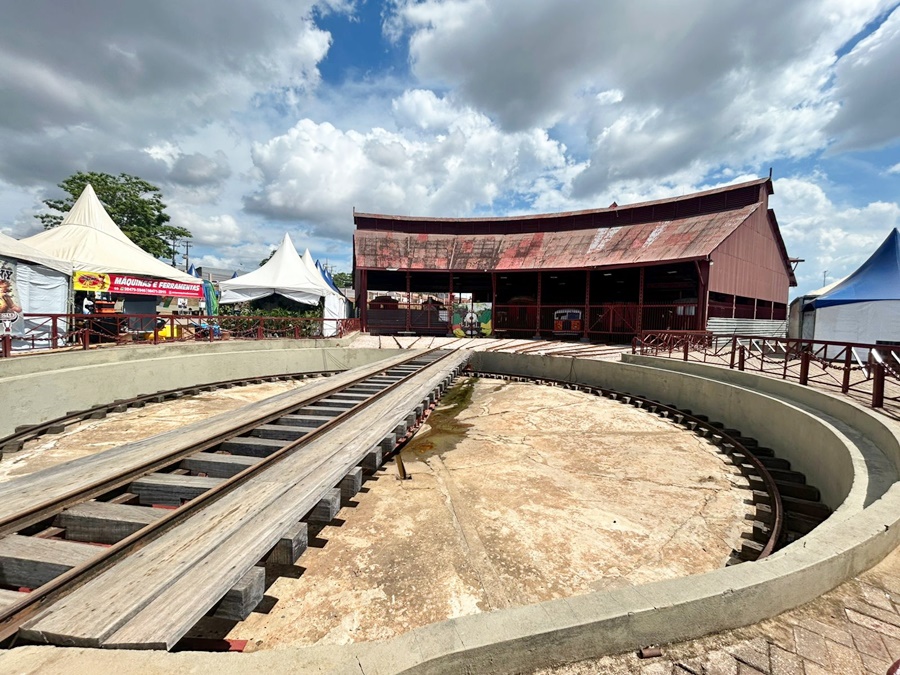 Locomotiva da EFMM será exibida durante a Agrotec neste fim de semana