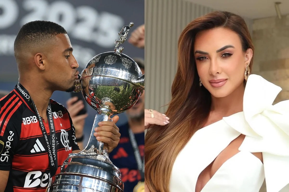 Nicole Bahls engata romance com jogador do Flamengo campeão da Libertadores; Saiba quem
