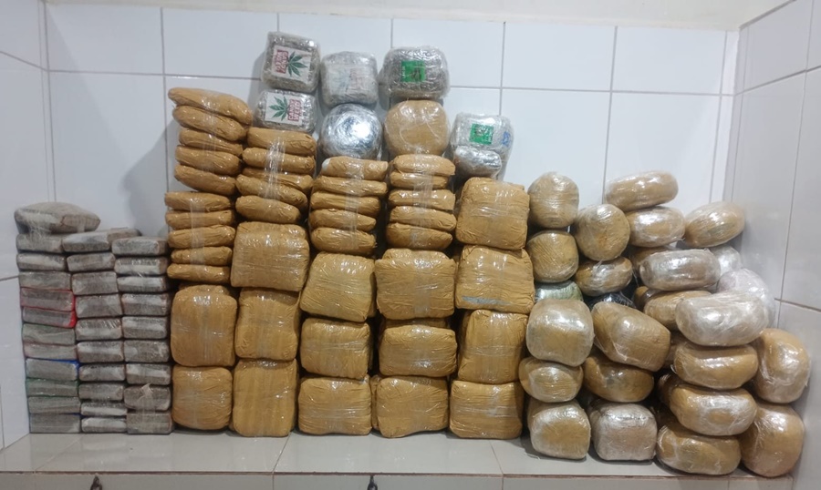 Apreensão de mais de 130 kg de maconha destaca eficiência da atuação integrada das polícias