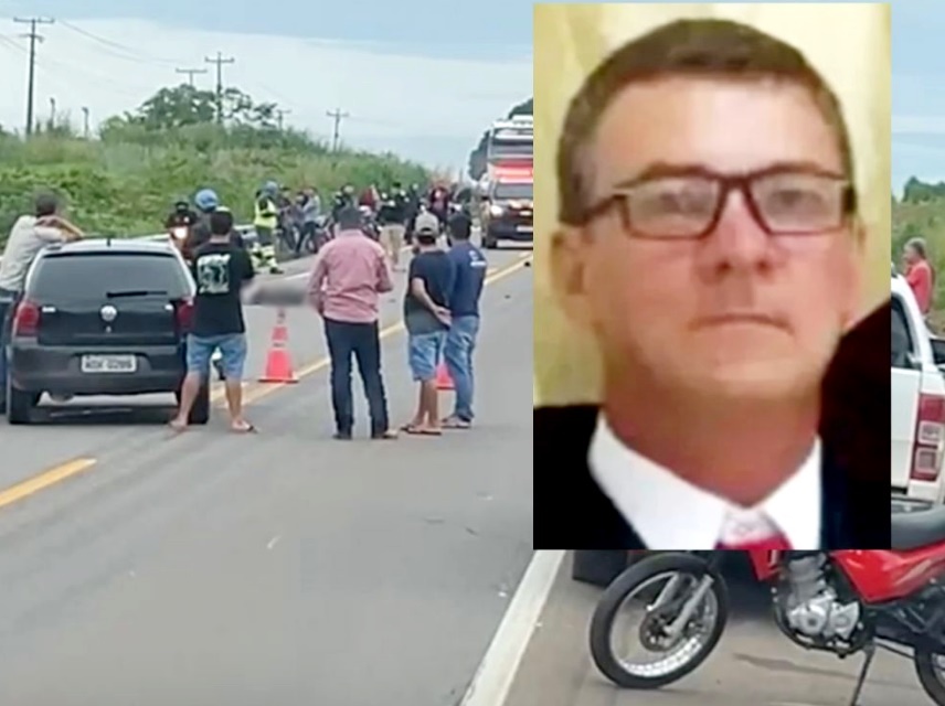 Colisão envolvendo três veículos causa morte de motociclista na BR-364 