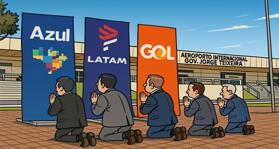 Cartel aéreo isola Rondônia no fim do ano, enquanto autoridades se ajoelham