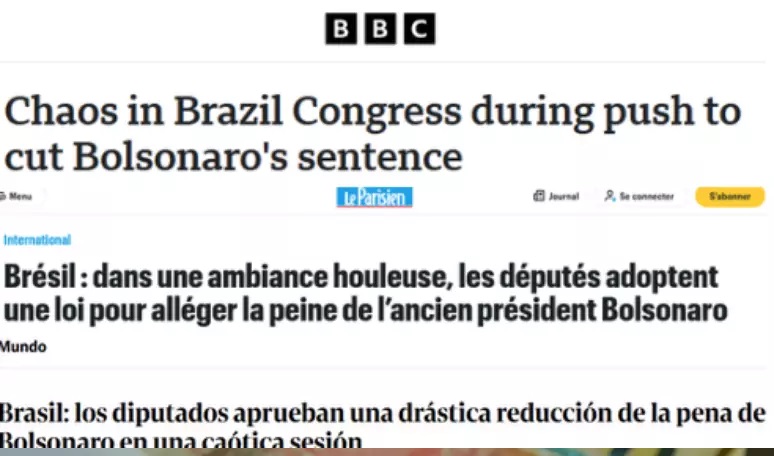 Imprensa internacional repercurte aprovação de PL que beneficia Jair Bolsonaro