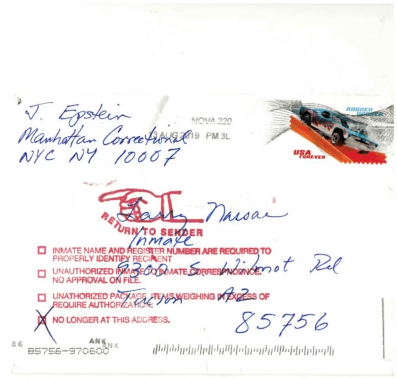 Jeffrey Epstein faz aparente referência ao presidente Donald Trump em carta divulgada
