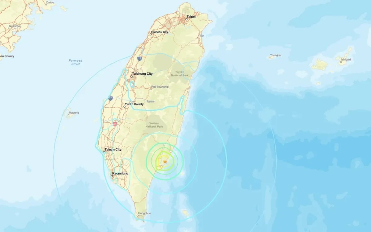 Terremoto de magnitude 6,0 atinge sudeste de Taiwan, diz agência dos Estados Unidos
